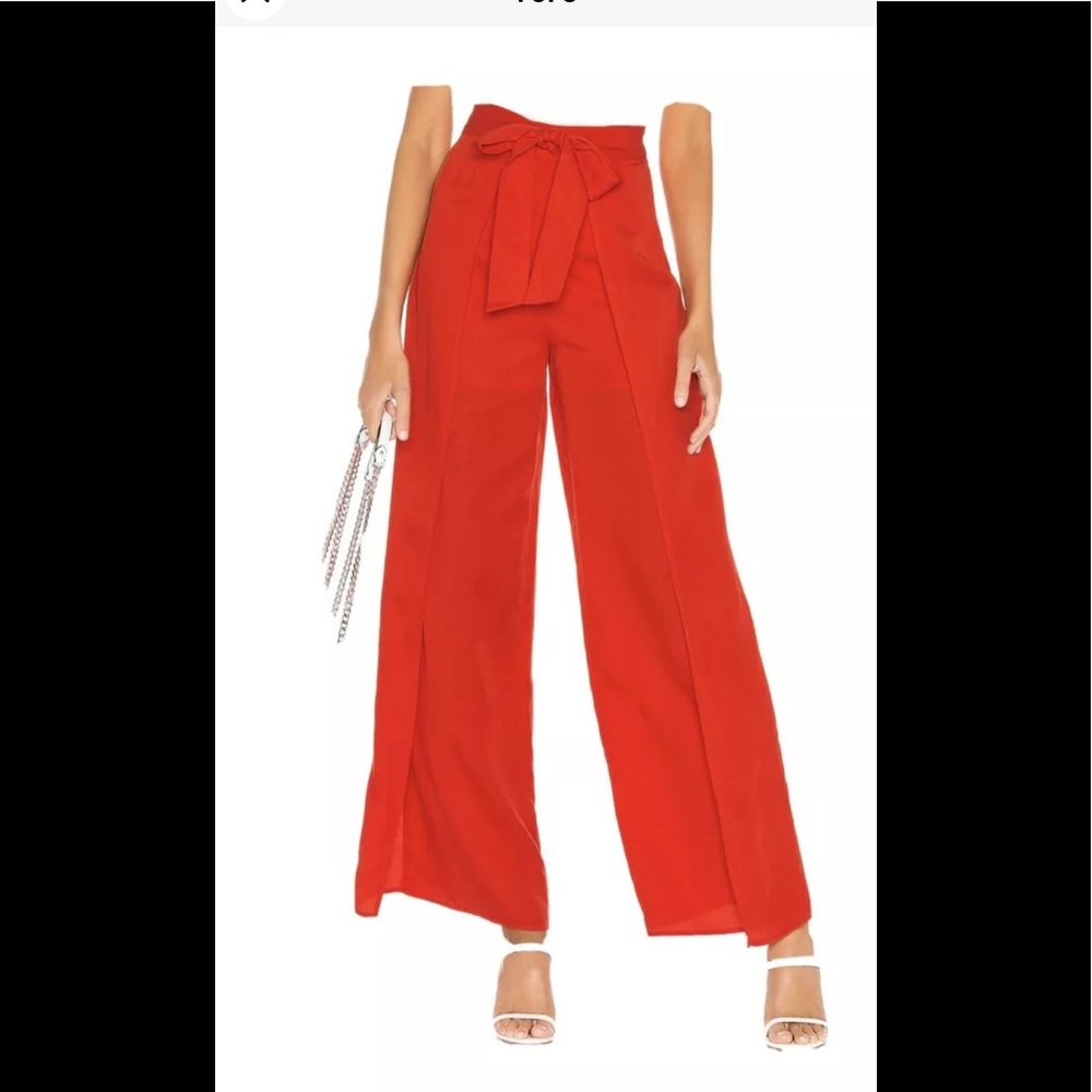 Lovers + Friends Bluebell Pants Red Sz M *NEW”